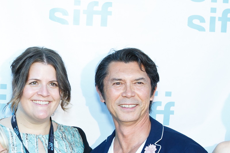 The Night Stalker Premiere, SIFF 2016. Director Megan Griffiths and Actor Lou Diamond Phillips. Photo Credit: Imaginary Rich