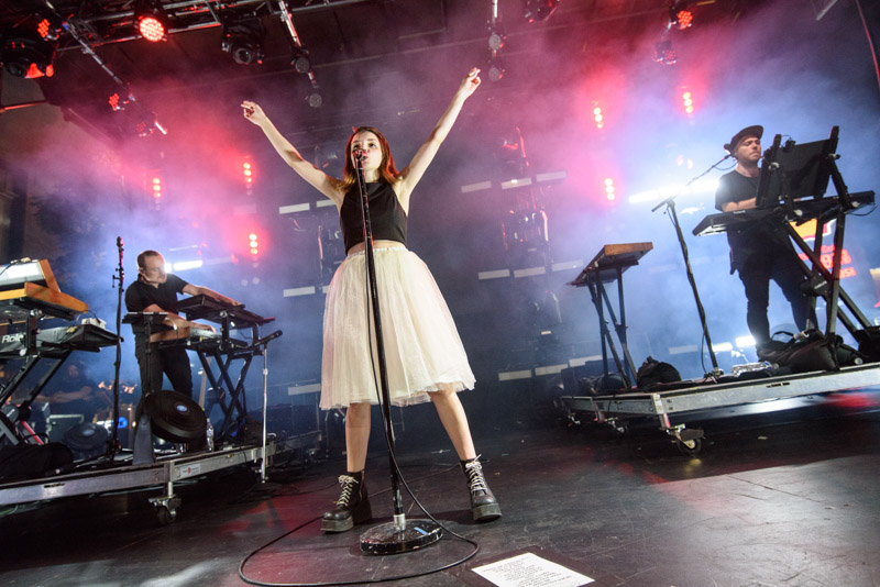 The tiny but mighty Lauren Mayberry of Chvrches.