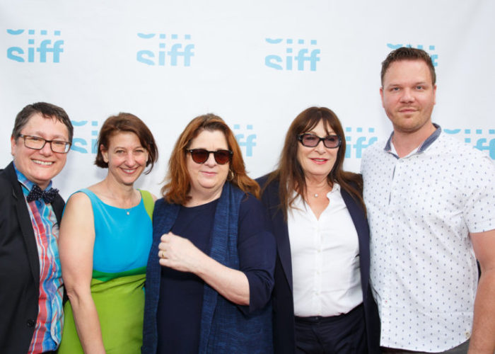 SIFF Interview: Anjelica Huston, Theresa Rebeck & Jim Parrack SIFF's Beth Barrett and Sarah Wilke with Theresa Rebeck, Anjelica Huston, and Jim Parrack