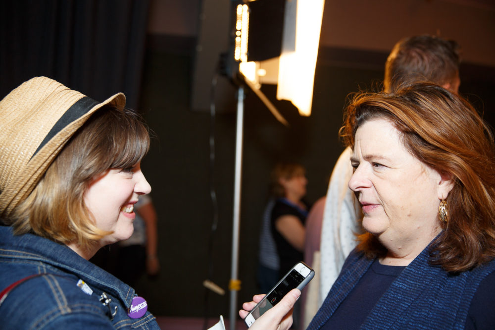 Theresa Rebeck at the Seattle International Film Festival premiere of Trouble