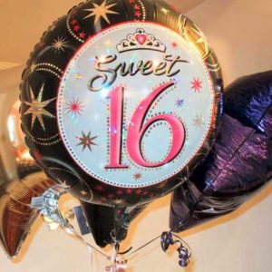 Sweet 16 balloons - Happy birthday TIG
