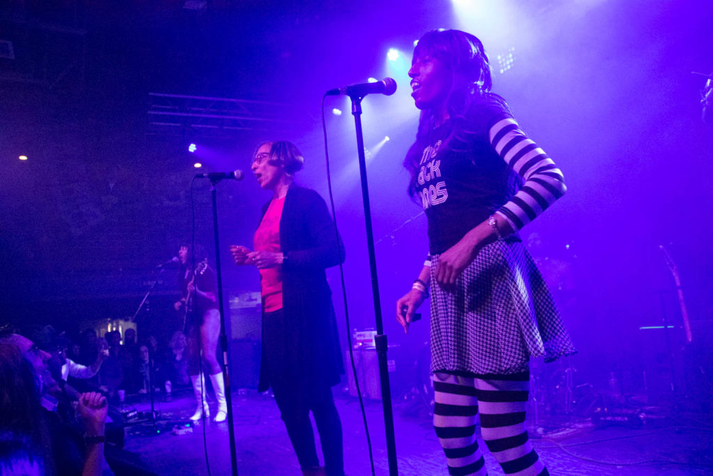 The Black Tones with special guests: the mother and sister of Eva and Cedric Walker (of The Black Tones). Photo: Damon Kenner Photography, LLC