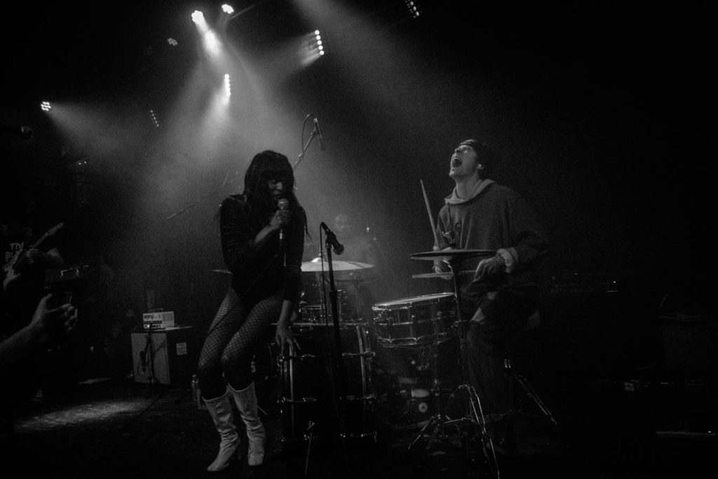 Eva Walker of The Black Tones with special guest Henry LaVallee of Naked Giants. Photo: Damon Kenner Photography, LLC