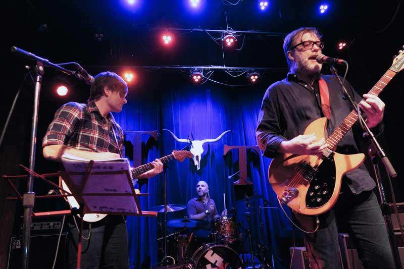 Ben Gibbard joined The Western State Hurricanes on stage for a couple songs at the Tractor. Photo by: David Lee