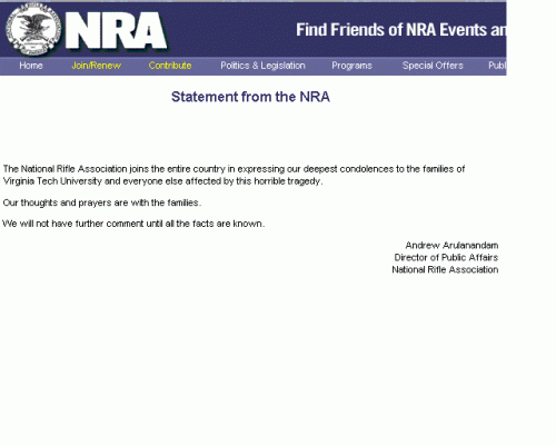 NRA screenshot