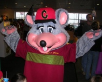 Chuck E. Cheese got beat down last weekend.