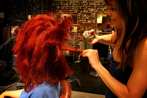 Roxana teased my hair mercilessly. Photo by Sarah Joann Murphy.