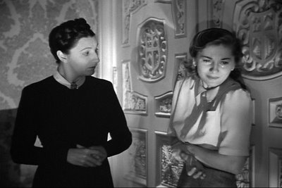 Judith Anderson and Joan Fontaine in Hitchcock's Rebecca