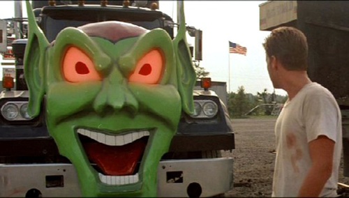 The Green Goblin & Emilio Estevez in Maximum Overdrive