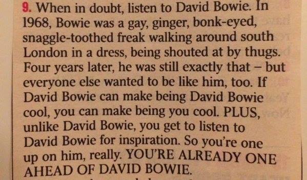 Why David Bowie is the best - Caitlin Moran's '10 Things Every Girl Should Know'