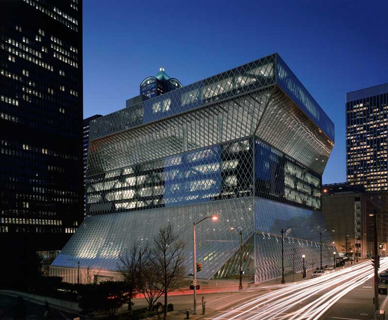 Your music could live here. Seattle public library - central branch. Photo credit: Jason Mills