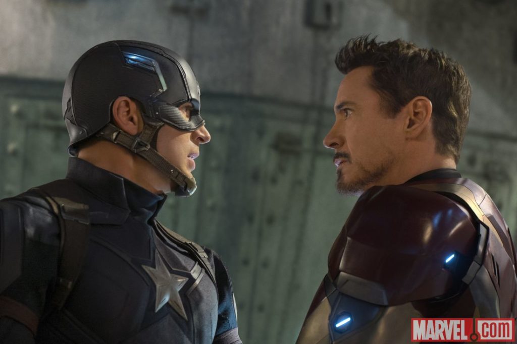 Captain America Vs. Iron Man in Captain America Civil War