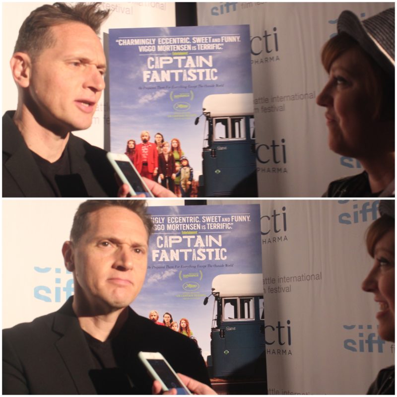 imaginary amie interviews Director and Writer Matt Ross on the SIFF 2016 Red Carpet for Captain Fantastic.