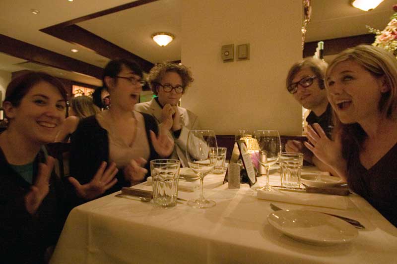 That time we had dinner with Sean Nelson and John Roderick at Morton's Steak House. Photo: Brian Teutsch