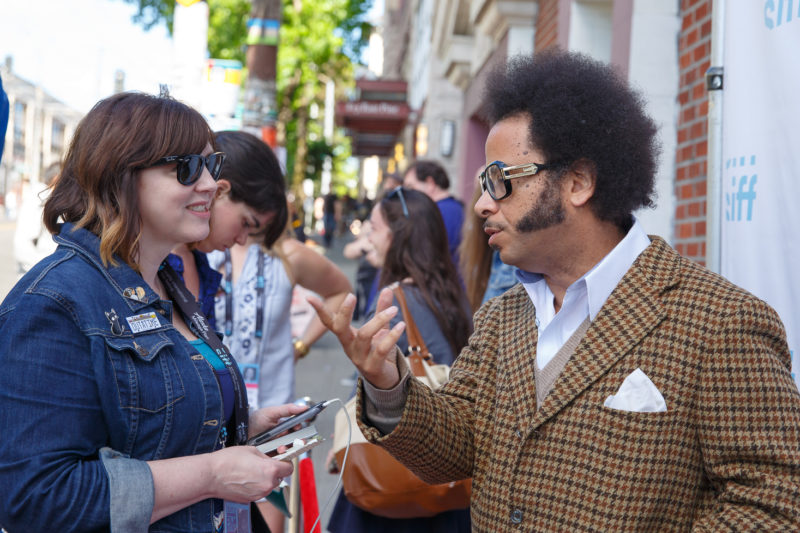 Boots Riley at the Seattle premiere of Sorry To Bother You, SIFF 2018