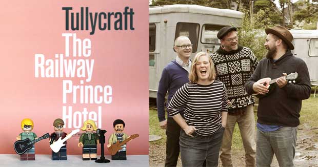 The Imaginary Interview with Tullycraft - The Railway Prince Hotel. Lego Photo: Sean Tollefson / Band photo: John E. Hollingsworth