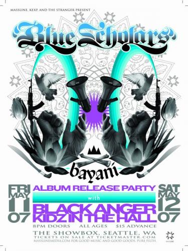 blue scholars poster. from myspace